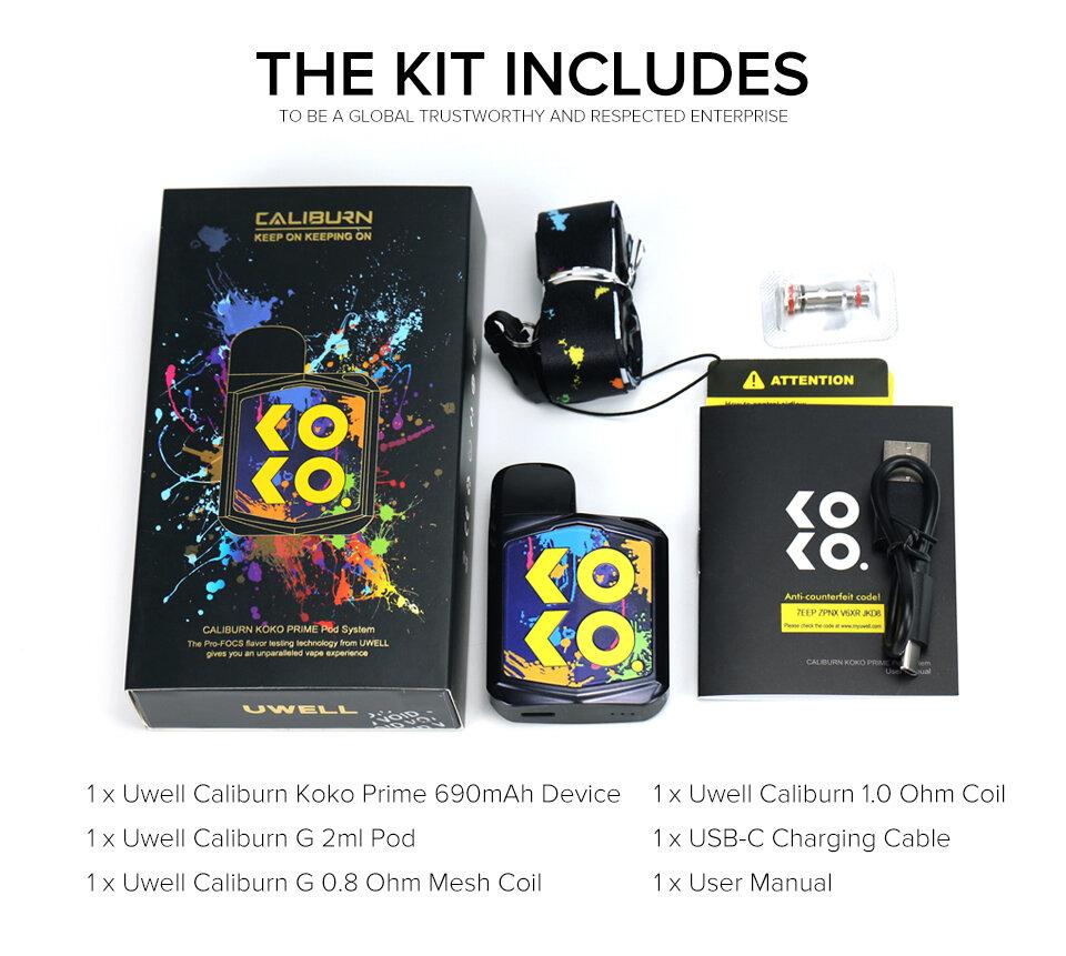 Caliburn KOKO Prime Pod Kit แท้ แบตฯจุ690mAh