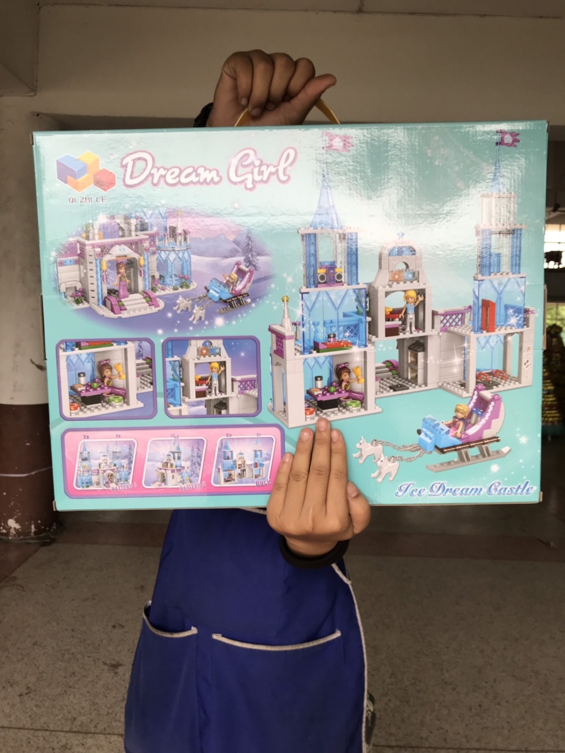 50010 ของเล่นตัวต่อเลโก้ปราสาทหิมะเจ้าหญิง บล็อกเลโก้ตัวต่อ ปลีกกล่องละ