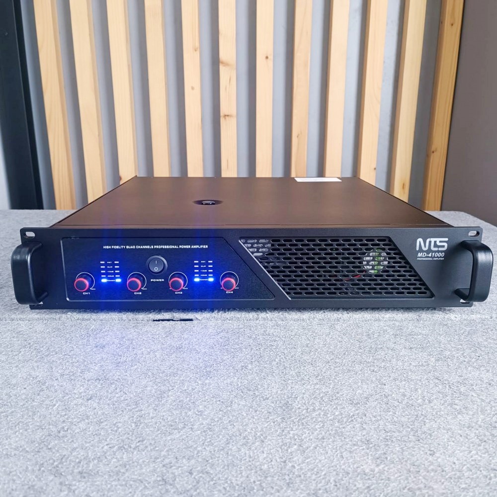 NTS MD-41000 poweramp 4แชนแนล CLASS D+หม้อแปลง เพาเวอร์แอมป์ 4 แชนแนล กำลังขับ 1000 วัตต์ที่ 8 โอห์ม เอ็นทีเอส MD 41000 MD41000 เอไอ-ไพศาล