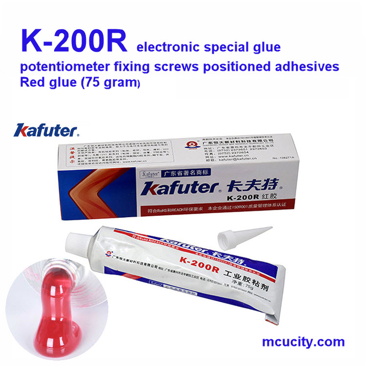 กาวยึด VR K-200R electronic special glue potentiometer fixing screws positioned adhesives red glue