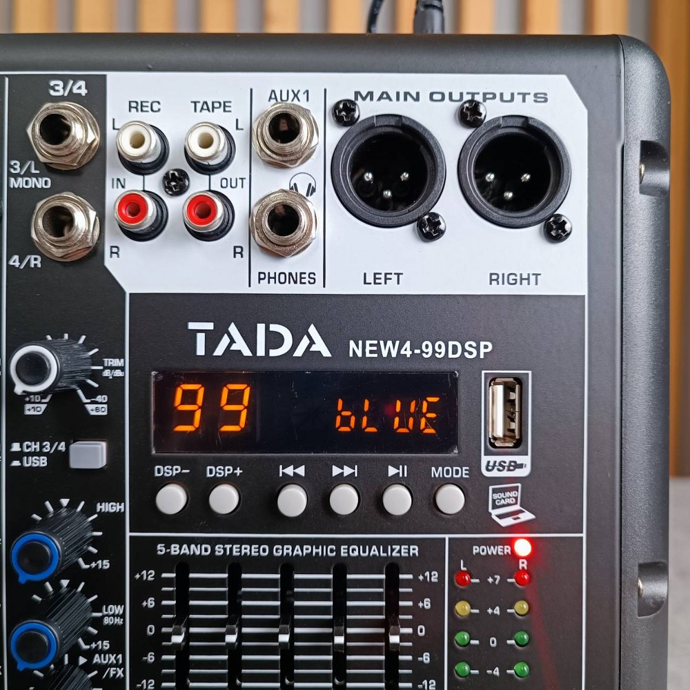 TADA NEW4-99DSP MIXER มิกเซอร์4 แชนแนล Bluetooth บลูทูธ เอฟเฟคแท้ ธาดา NEW4 99DSP เอไอ-ไพศาล
