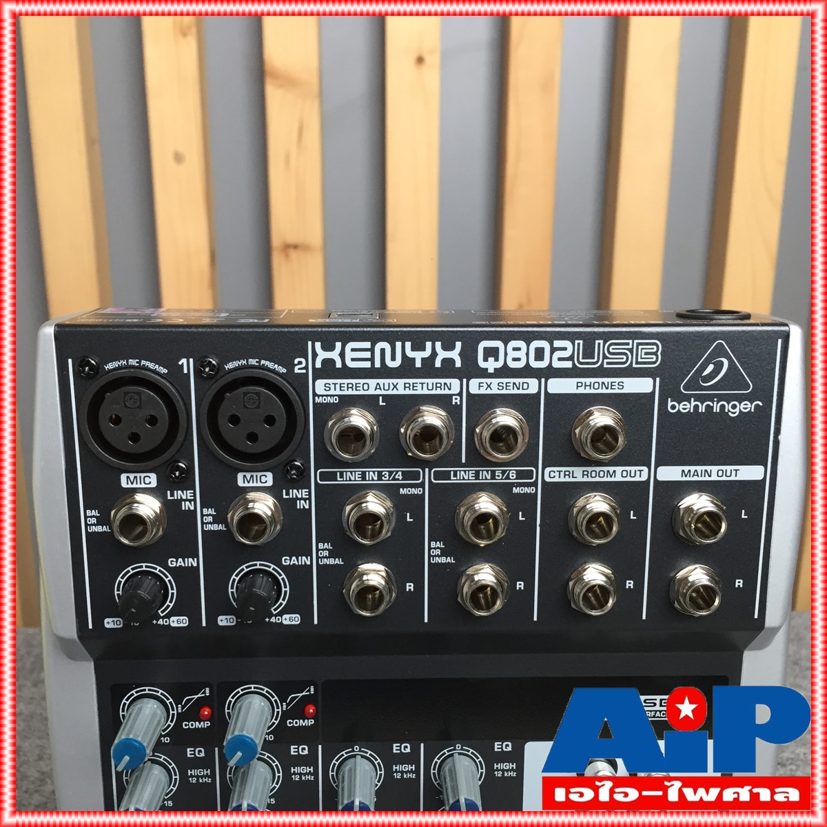BEHRINGER XENYX Q802 USB mixer XENYX-Q802USB (มิกเซอร์ Q 802 USB ขนาด 8 Input พร้อม USB/Audio Interface) เอไอ-ไพศาล +++