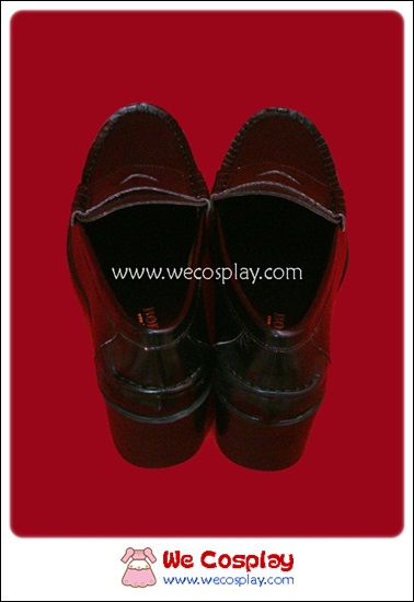 รองเท้านักเรียนญี่ปุ่น แบบเสริมส้น สีดำ Black Japanese School Shoes