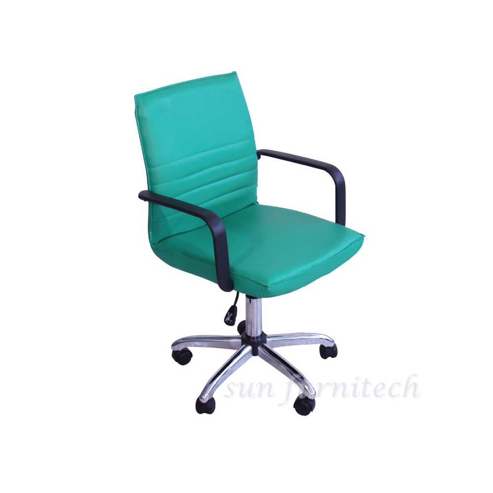 เก้าอี้สำนักงานพนักพิงเตี้ย มีท้าวแขน elegant รุ่น EL-004A