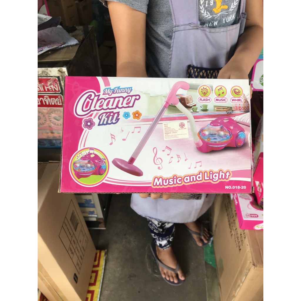 018-20 ของเล่นเด็กเครื่องดูดฝุ่นของเล่นใส่ถ่าน (กล่องไม่สวย)