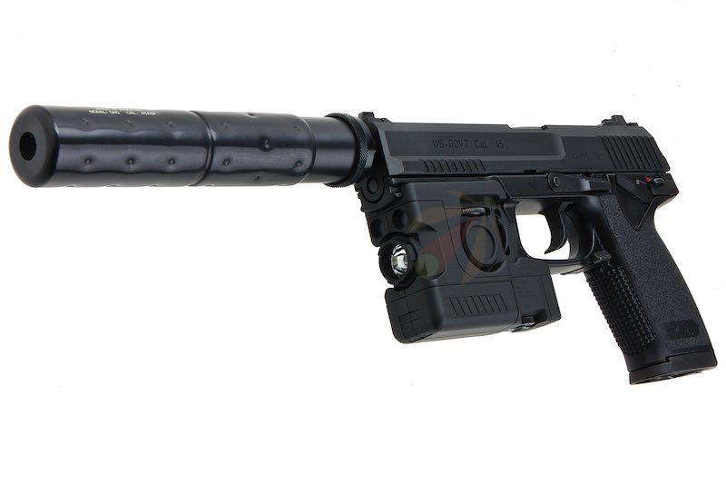 Tokyo Marui MK23 Airsoft SOCOM Fixed Slide Full Set Green Gas Pistol (TM-MK23SET01)