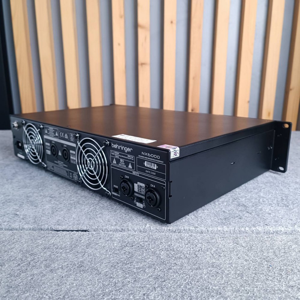 BEHRINGER NX-6000 POWERAMP ของแท้ NX6000 POWER AMP เพาเวอร์แอมป์ Class D มีกำลังขับ 2 x 3000 วัตต์ into 4 Ohms +++