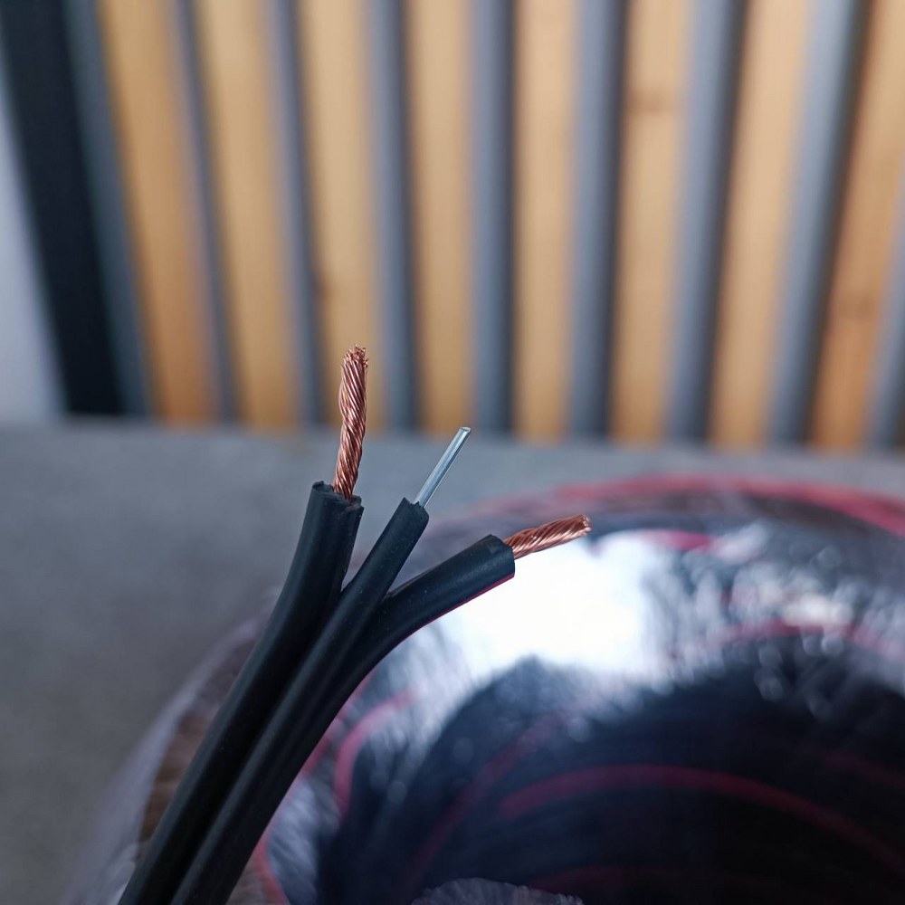 ขด50เมตรCONNEX สายดรอปวาย DW2X2.5 ขนาด2.5 สายดรอปวาย ทองแดงแท้ ม้วน50เมตร รุ่นพิเศษมีแถบสายสีแดง ขนาด 2x2.5มิลลิเมตร เอไอ-ไพศาล