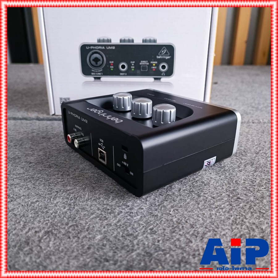 BEHRINGER UM-2 audio interface อินเตอร์เฟส อินพุต2เอาท์พุท ออดิโออินเตอร์เฟส UM2 interface UM 2 เอไอ-ไพศาล +++