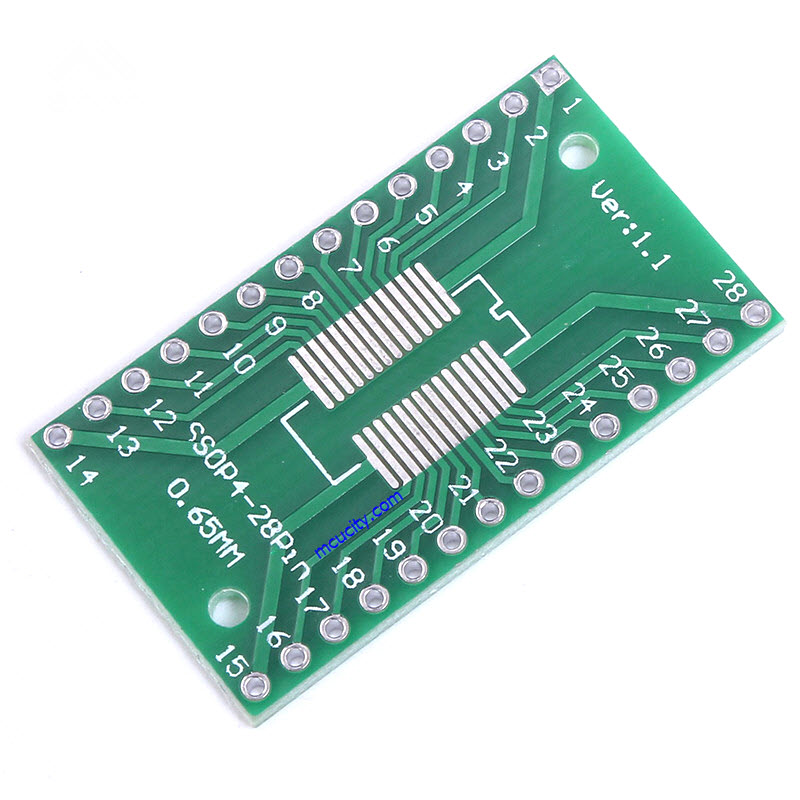 SOIC28 SOP28 SSOP28 TSSOP28 to DIP28 PCB SMD DIP/Adapter plate Pitch 0.65/1.27mm