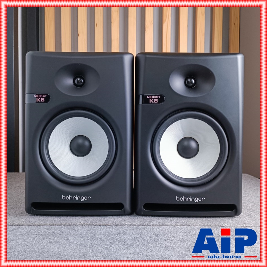 1คู่ BEHRINGER K-8 ACTIVE ตู้ลำโพงมอนิเตอร์ ลำโพงมอนิเตอร์สำหรับห้องบันทึกเสียง 150 วัตต์ Class-D ดอกลำโพงขนาด 8 นิ้ว K 8 K8 เอไอ-ไพศาล +++