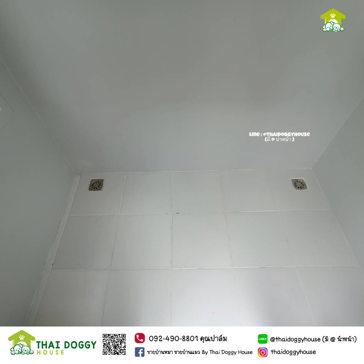 บ้านหมา บ้านแมว 🐕🦺🐈 " 𝐌𝐎𝐃𝐄𝐑𝐍 𝐒𝐓𝐘𝐋𝐄 " หลังใหญ่ โปร่ง โล่ง อากาศถ่ายเทได้ดี พร้อมตะแกรงเหล็ก+ มุ้งลวดทั้งหลัง