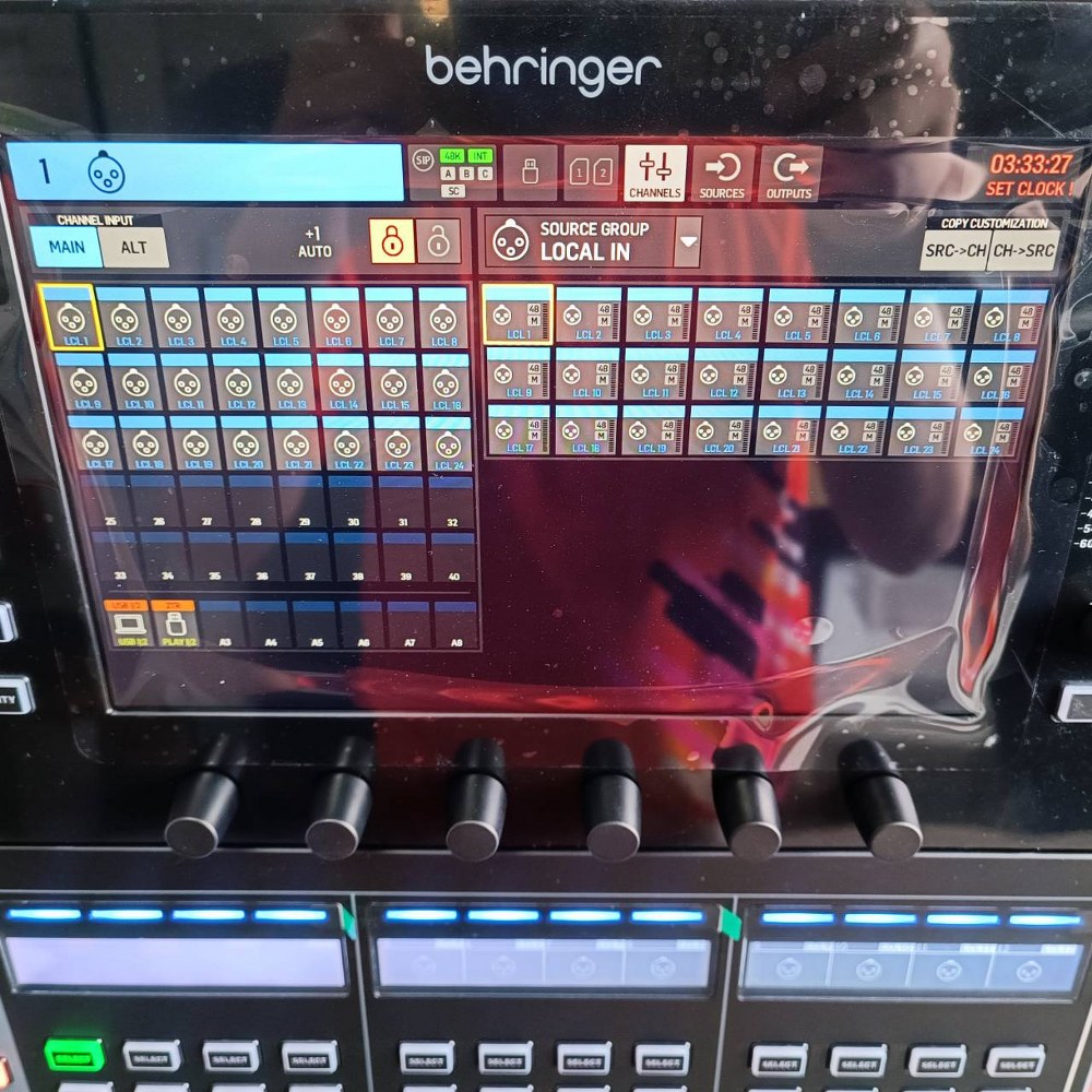 BEHRINGER WING COMPACT mixer สีดำ มิกซ์ดิจิตอลแบบมีหน้าบอร์ด 48 แชนแนล 28 บัส มิกเซอร์ มิกเซอร์ดิจิตอล เอไอ-ไพศาล