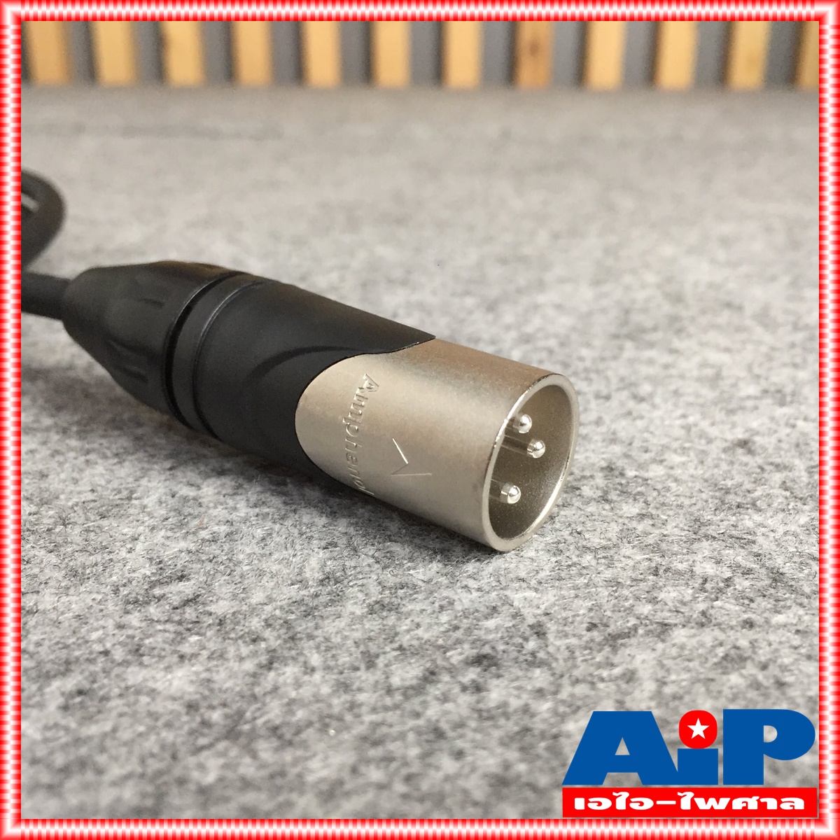 2เมตร AMPHENOL สาย XLRผู้-เมีย 2M CA03-04-C-002 สาย cannon ผู้ ออก cannon เมีย 2เมตร สายสัญญาณ XLR ผู้ - XLR เมีย ความยาว2เมตร