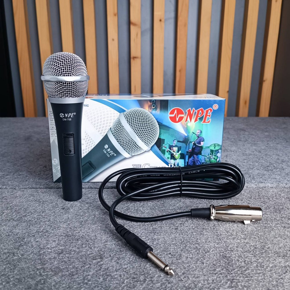 NPE DM-705 ไมค์สาย พร้อมสายไมค์ยาว 4.5 เมตร DM 705 DM705 Microphone ไมโครโฟน เอไอ-ไพศาล