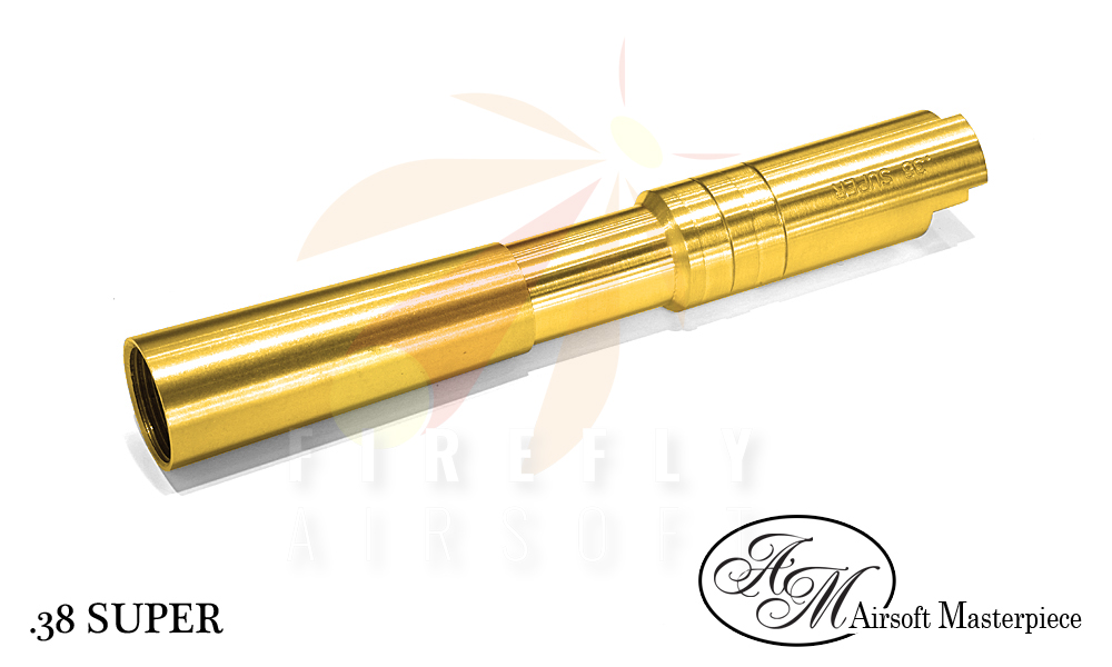 Airsoft Masterpiece .38 Super Golden Fix Outer Barrel for Compensator (Hi-CAPA 5.1) GOLD