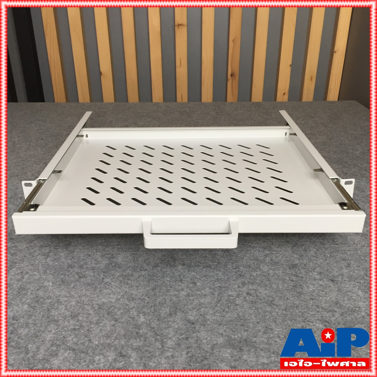 สีขาว NPE SLIDE TRESTLE SUPPORT OS-700 ถาดสไลด์ ถาดรองสไลด์ ถาด สไลด์ ใส่แร็ค วาง มิกเซอร์ OS700 OS 700 เอไอ-ไพศาล