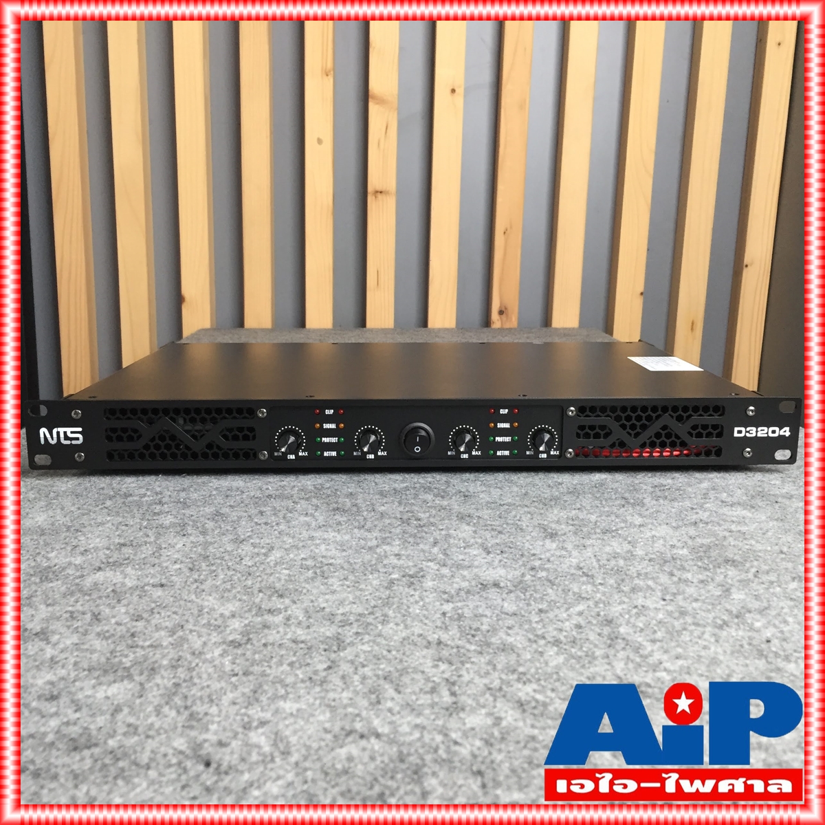 NTS D-3204 poweramp เพาเวอร์แอมป์ เครื่องขยายเสียง 480W x 4 ที่ 4 OHM D3204 D 3204 เอ็นทีเอส เอไอ-ไพศาล