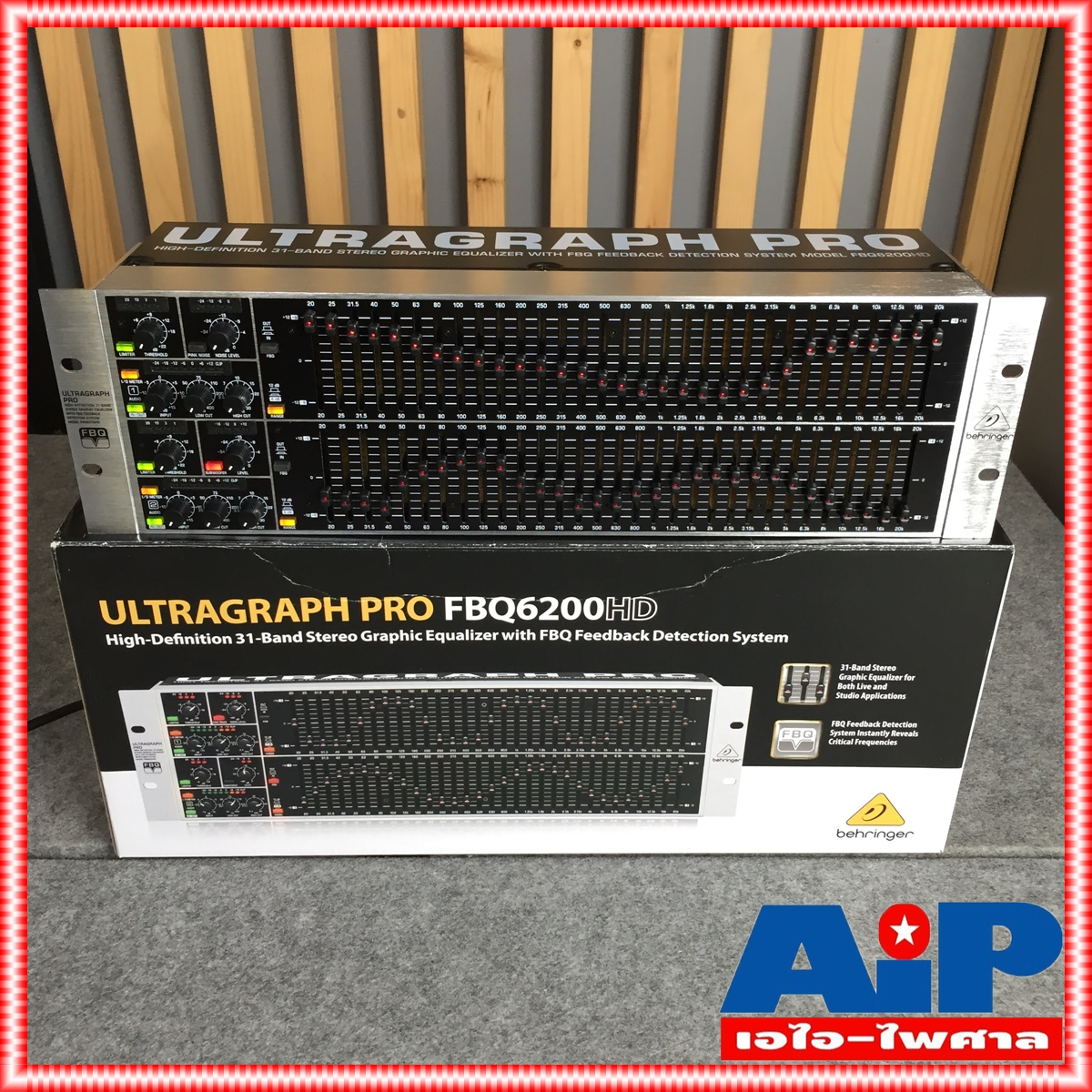 BEHRINGER FBQ6200 EQ เครื่องขยายเสียง เครื่องปรับแต่งเสียง เครื่องเสียง อีคิว FBQ 6200 HD FBQ-6200 +++