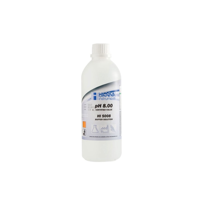 HI5008 Buffer Solution pH 8.00, 500 ml , ±0,01pH