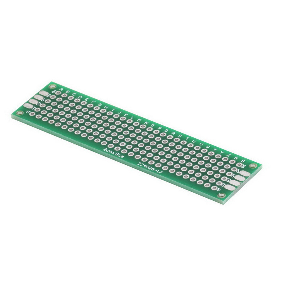 2x8 cm แผ่นปริ๊นอเนกประสงค์ Double Side Prototype PCB diy Universal Printed Circuit Board (PCB)
