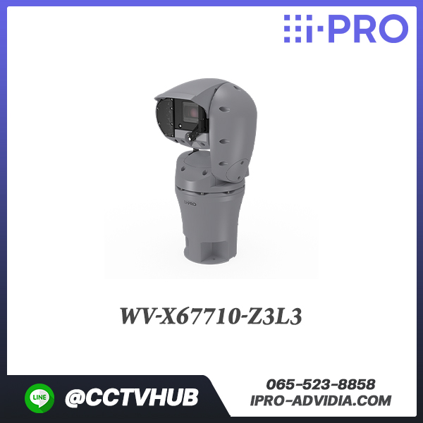 กล้อง PTZ i-PRO รุ่น WV-X67710-Z3L3 4K AI Rugged PTZ Camera with IR (30x zoom)