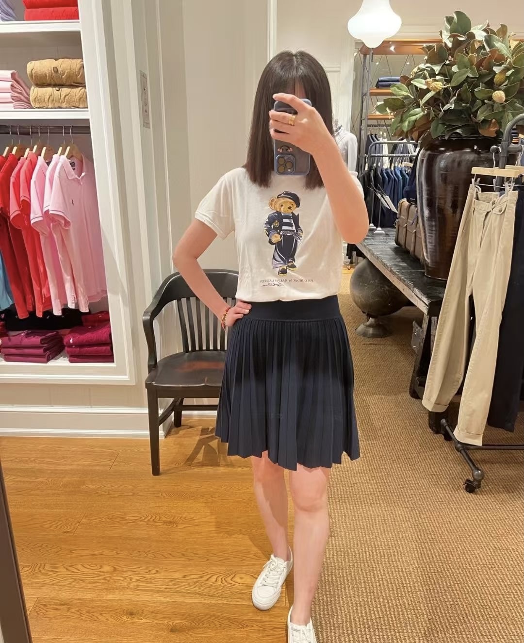 **do** เสื้อยืดผู้หญิง Ralph Lauren ปักลายหมีตัวโต มี 4 ลายให้เลือก สินค้าใหม่ ของแท้
