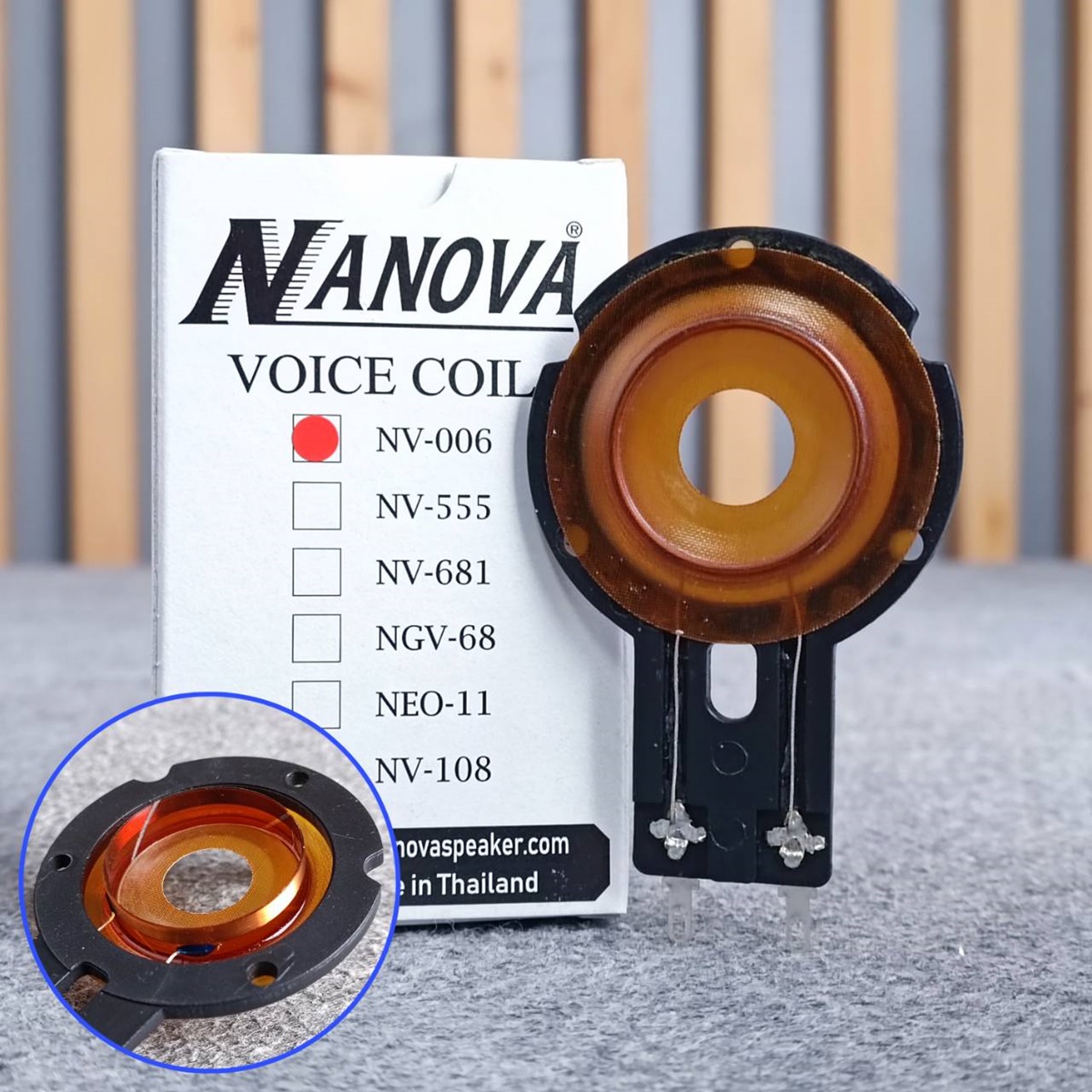 วอยซ์ NANOVA แท้ NV-006 วอยซ์ลำโพง วอยซ์เสียงแหลม VOICE COIL NANOVAแท้ เอไอ-ไพศาล