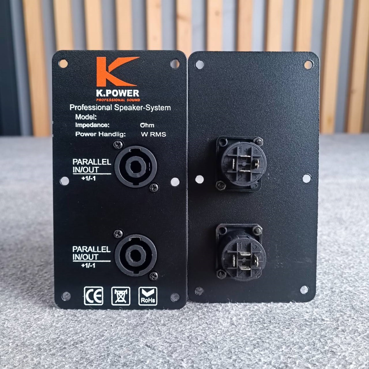 แพ็ค2อัน K.POWER แท็ปสเปคคอนx2 7.5x14.5cm ทรงตั้ง แท็ปสเปคคอนx2 แท็ปลำโพง แท็ป แท็ปSPEAKON เอไอ-ไพศาล