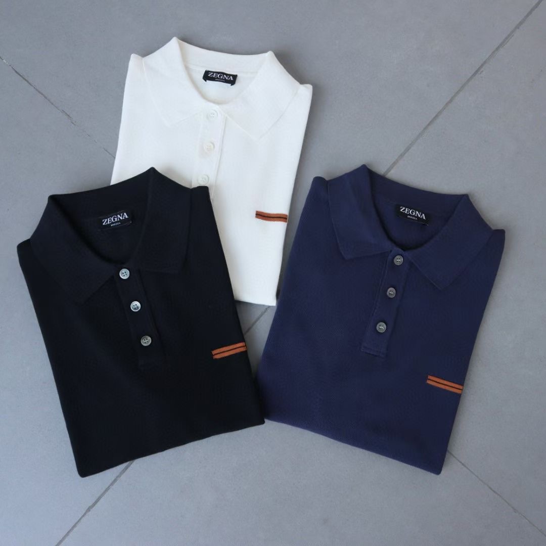 **do** เสื้อคอโปโล Zegna COTTON POLO SHIRT มี 3 สี สินค้าใหม่ ของแท้