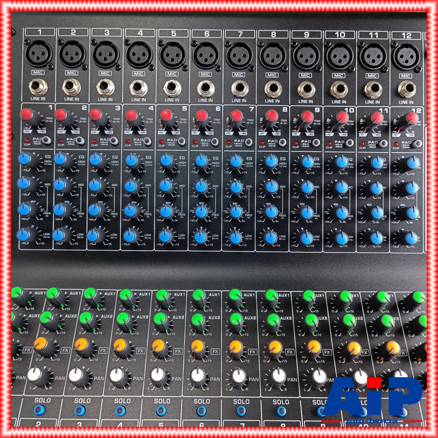 PROEUROTECH PMX-P12450FX POWERMIXER+บูลทูส เพาเวอร์มิกเซอร์ รุ่นใหม่ โปรยูโรเทค 12 ช่อง 450 วัตต์ PMX P12450 FX PMXP12450FX เอไอ-ไพศาล