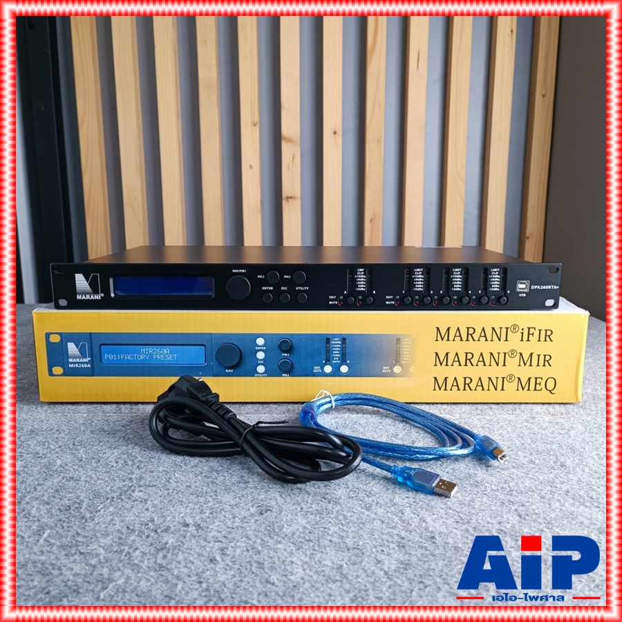 MARANI DPA260RTA+ loudspeaker processor รุ่นใหม่ ครอสดิจิตอล DriveRack ครอสโอเวอร์ RTA+ DPA 260 เอไอ-ไพศาล +++