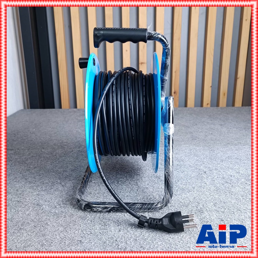 TOSHINO FM310T-20 ล้อสายไฟ VCT3X1 20M ล้อเก็บสายไฟจานเหล็ก VCT3x1.0 20 เมตร โตชิโน FM310T-20M เอไอ-ไพศาล