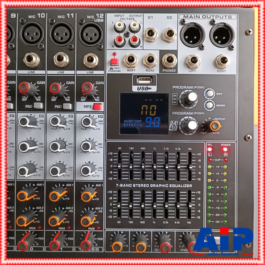 TADA RS-12 POWERMIXER 600w + 600w เพาเวอร์มิกเซอร์ บูลทูธ MP3 ธาดา เอฟเฟคแท้ 12 ช่อง RS 12 RS12 เอไอ-ไพศาล