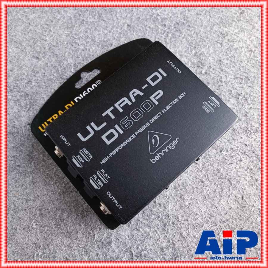 BEHRINGER DI-600P DI ไดเร็คบ็อก Passive Direct ตัวช่วยตัดสัญญาณเสียงจี่ เสียงฮัม สัญญาณรบกวน DI 600 P DI600P +++ เอไอ-ไพศาล