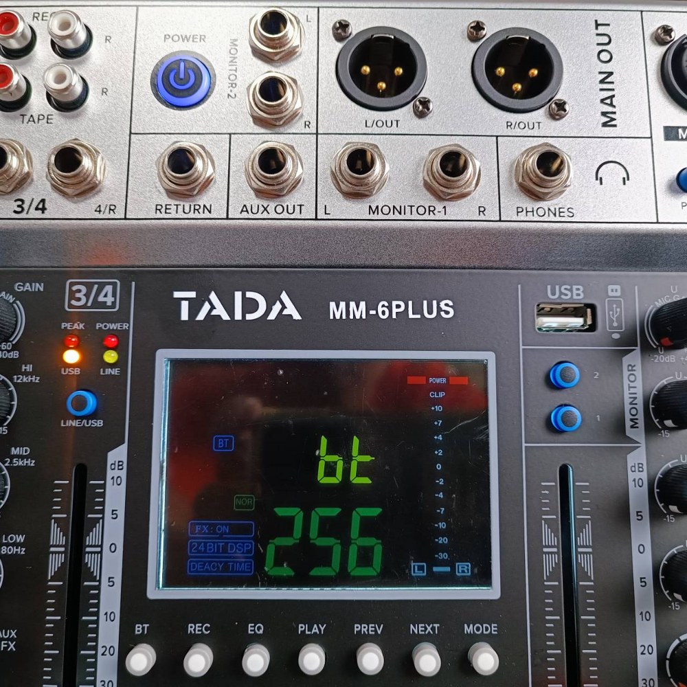 TADA MM-6 PLUS MIXER มิกเซอร์อนาล็อก 6 ช่อง เอฟเฟคแท้ มิกเซอร์ขนาดเล็ก ธาดา MM 6 PLUS MM6 PLUS ta da เอไอ-ไพศาล