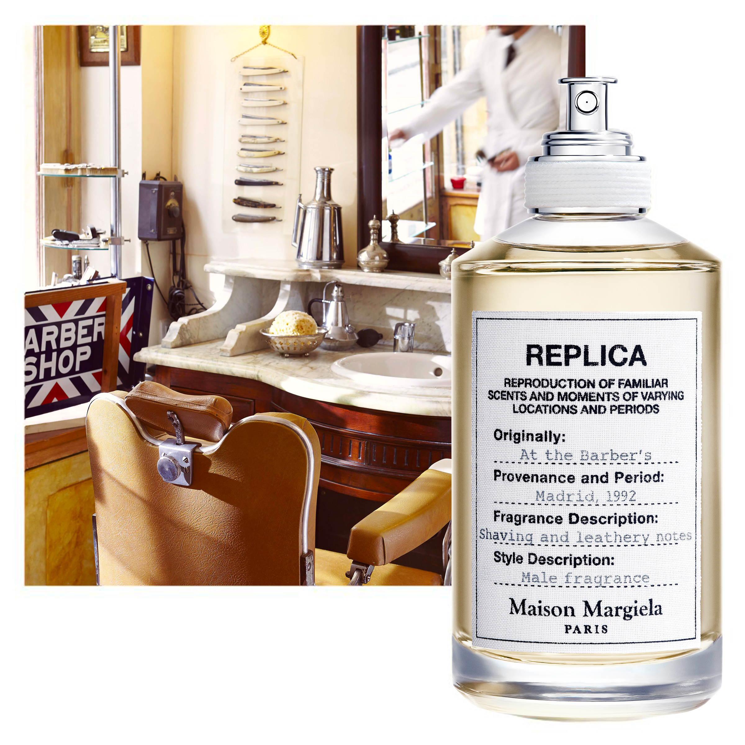 น้ำหอม แท้100% REPLICA by Maison Margiela Paris At the Barber's 100ml tester