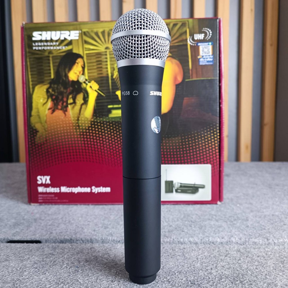 SHURE SVX24TH/PG58-M19 ไมค์ลอยถือ ชุดไมค์ลอยเดี่ยวแบบมือถือ ย่าน UHF SVX 24 TH / PG 58 M 19 SVX24TH/PG58 M19 เอไอ-ไพศาล +++