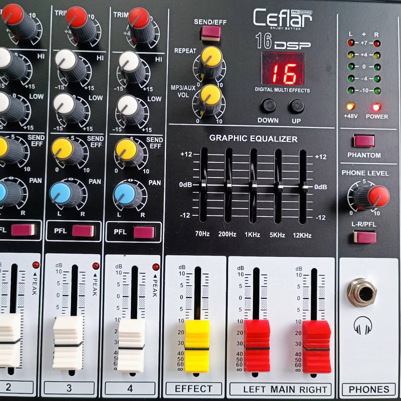 สินค้าใหม่ ลดล้างสต็อค Ceflar PMX4-150 POWER MIXER สีดำ เพาเวอร์ มิกซ์เซอร์ บูลทูธ 4 CH PMX4 150 PMX4150 เอไอ-ไพศาล