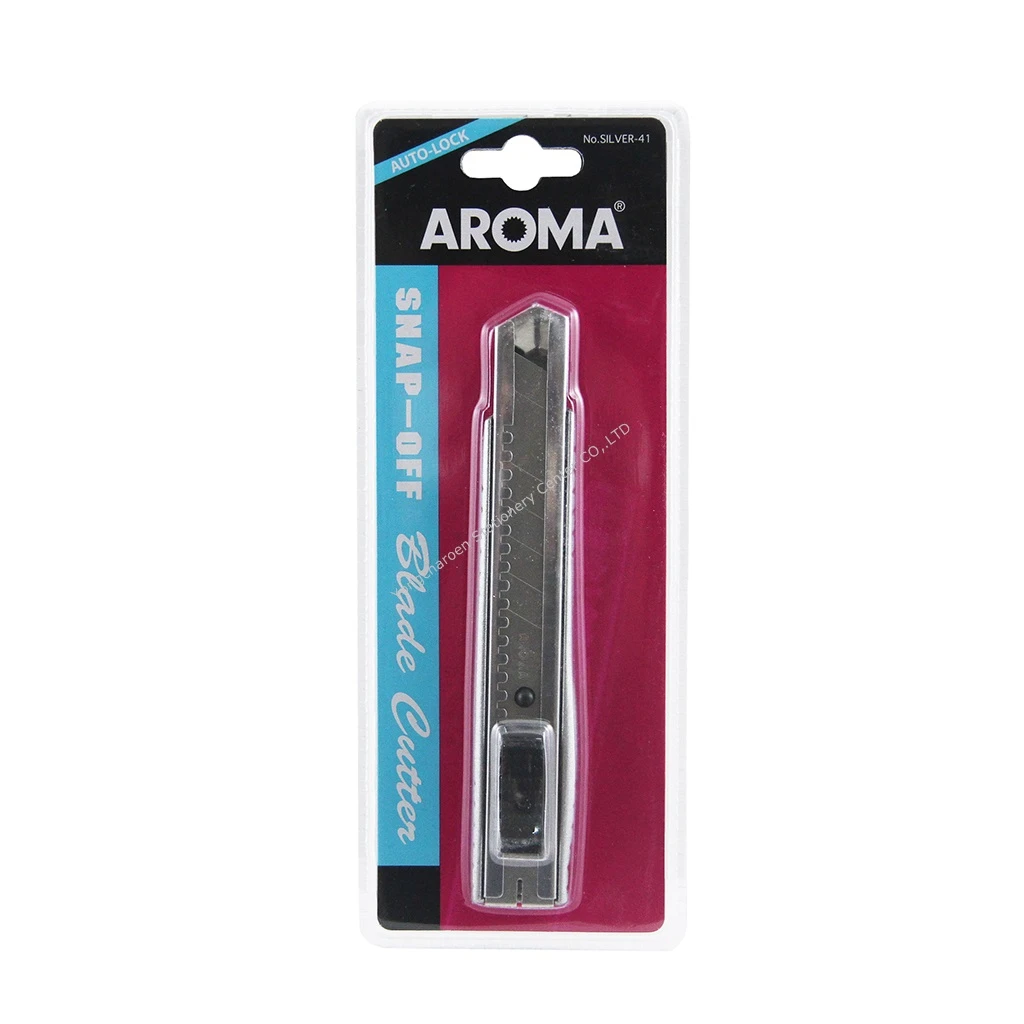 มีดคัตเตอร์ AROMA -L SILVER-41