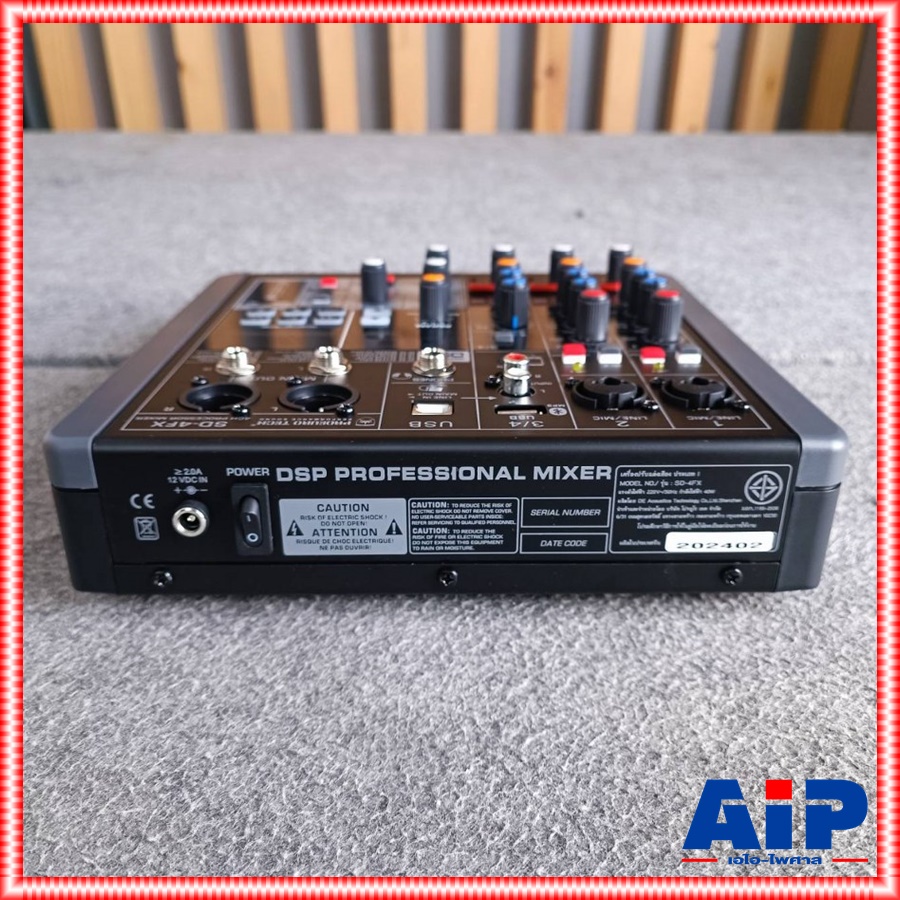 PROEUROTECH SD-4FX MIXER มิกซ์ มิกเซอร์ MIX เครื่องเสียง เครื่องปรับแต่งเสียง มิกซ์ PRO EUROTECH SD 4FX SD4FX เอไอ-ไพศาล