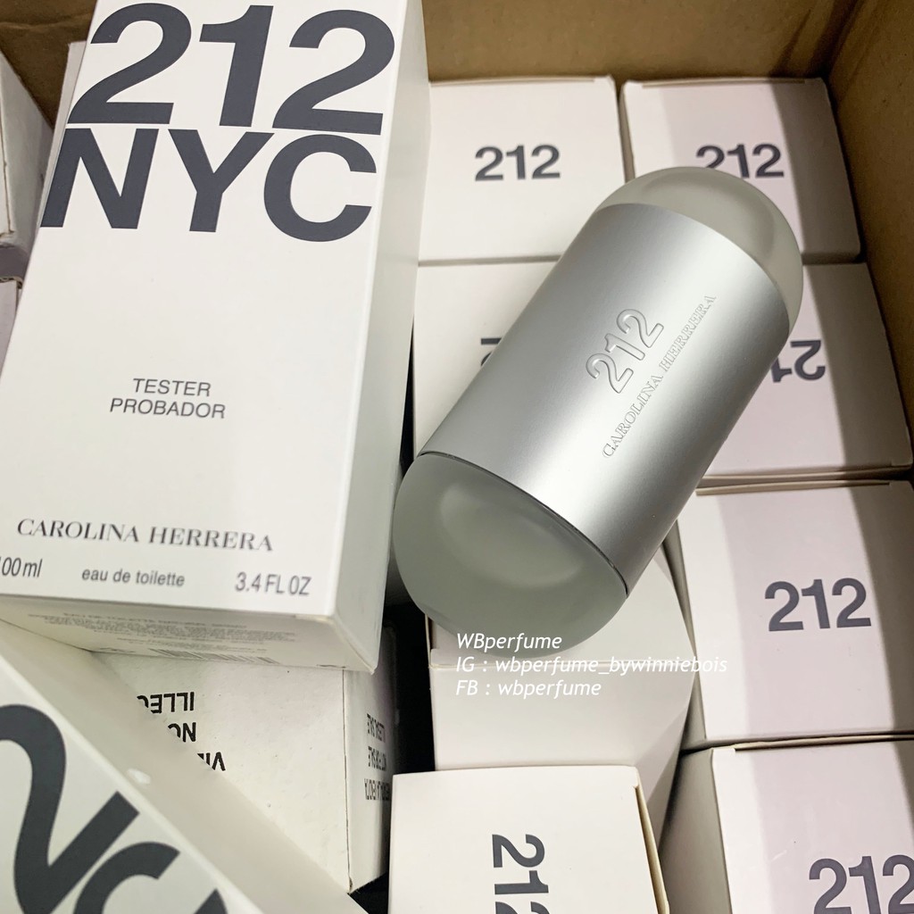 น้ำหอมแท้100% Carolina Herrera 212 NYC for Women EDT 100 ml. Tester