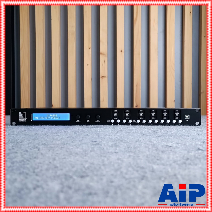 MARANI MIR480E loudspeaker processor ครอสโอเวอร์ดิจิตอล เข้า4 ออก8 รุ่นใหม่ ฟังชั่นเยอะขึ้น MIR 480 E MIR480E เอไอ-ไพศาล