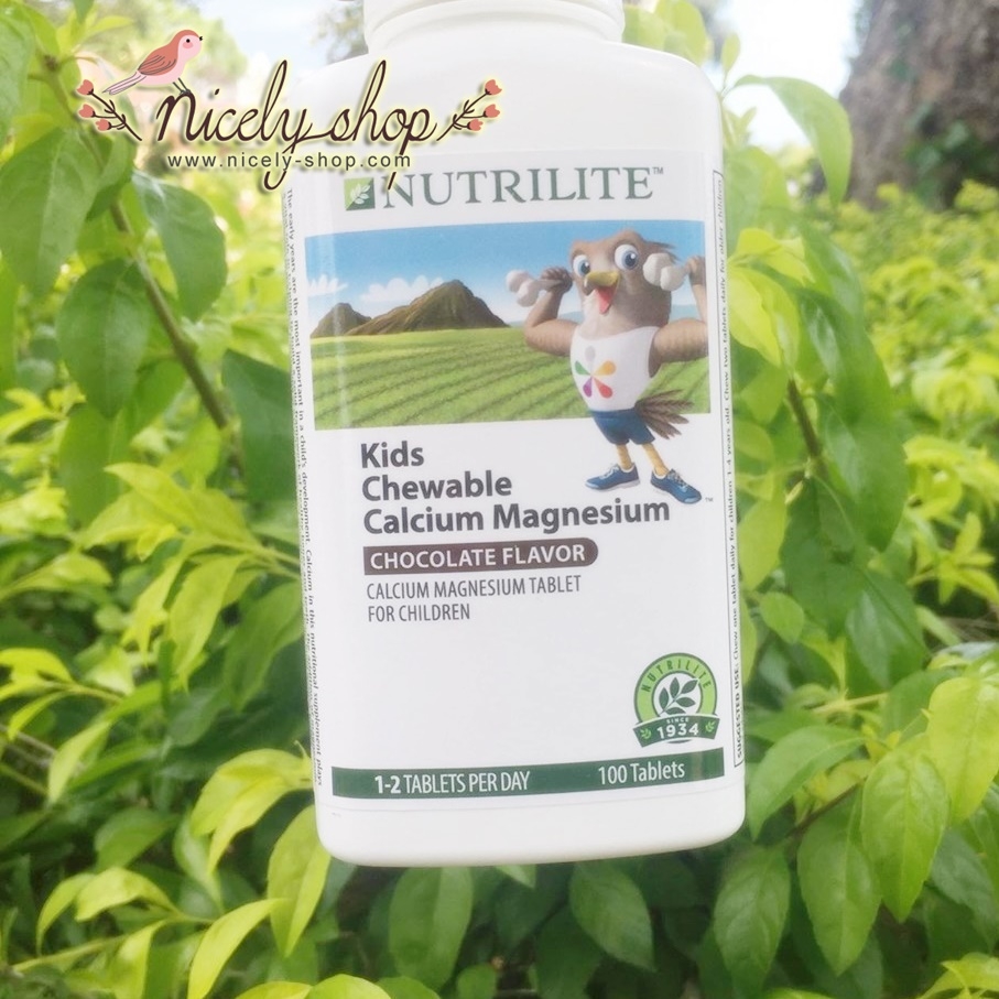 ( Childrens Health) Chewables Calcium Magnesium (100 tab) ให้ลูกน้อยทานเสริมแคลเซียม จำเป็นกะเด็กๆ ไม่มีขายในไทยจ้า หมดอายุปี 2019ค่ะใหม่มากๆค่ะ