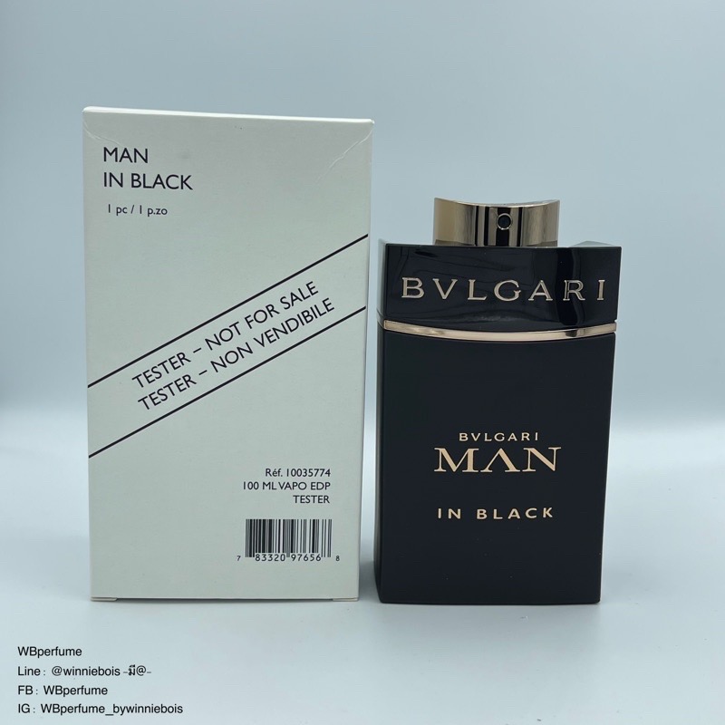 น้ำหอมแท้100% Bvlgari Man in Black EDP 100 ml TESTER