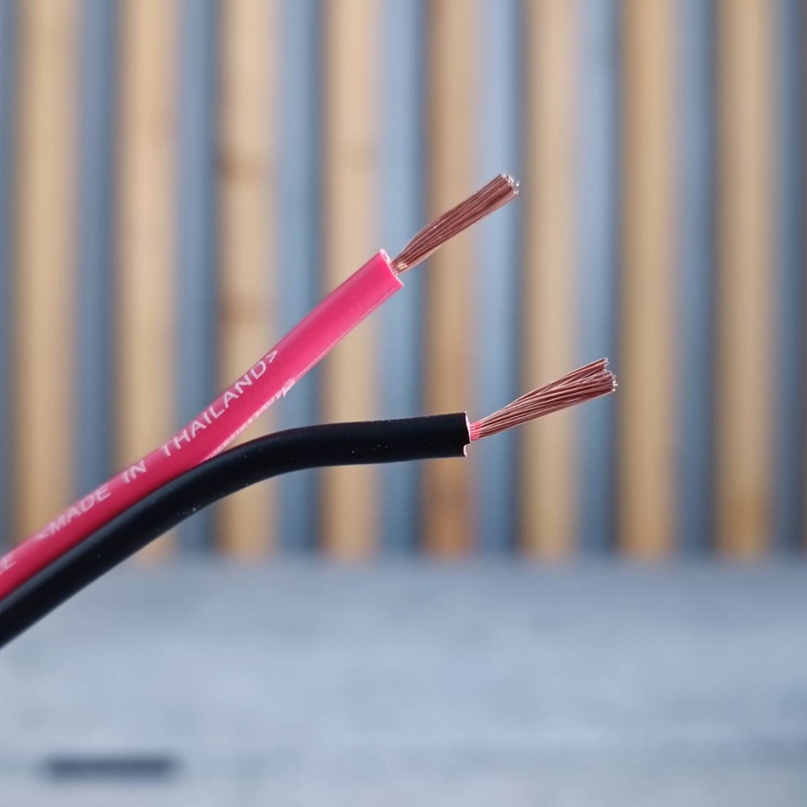 ล้อ100เมตร CONNEX RB-210 2X1.0 SQ.MM.สายลำโพงดำแดง 100M RB 210 RB210 สายลำโพง ดำ-แดง สายลำโพง2x1 ทองแดงชุบ เอไอ-ไพศาล