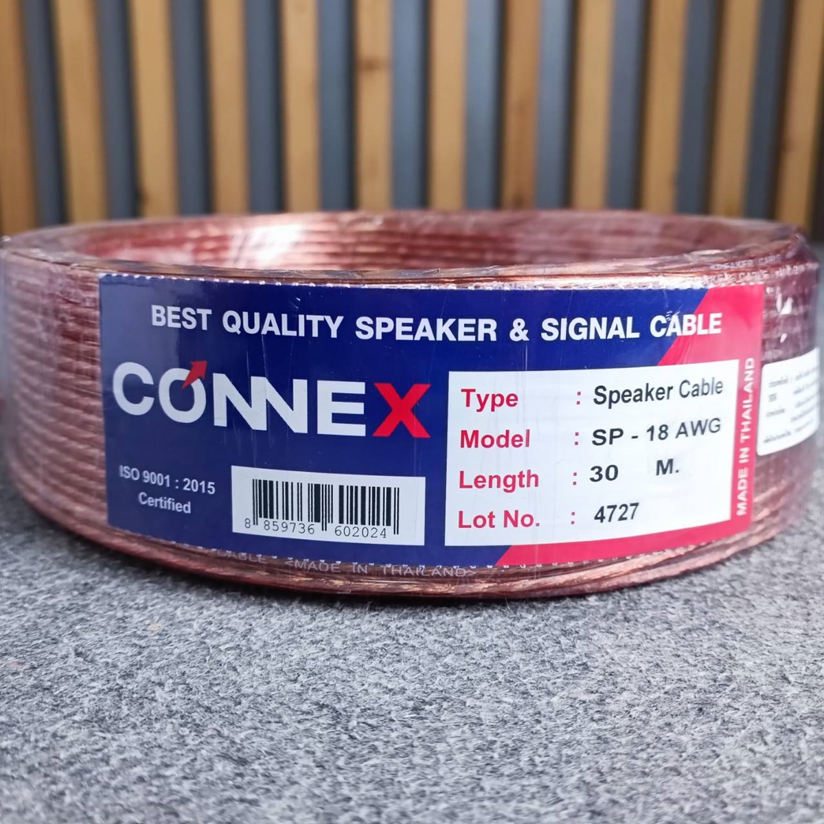ขด30เมตร CONNEX SP-18AWG 2x1 mm สายลำโพงใส สายลำโพง 18awg สายต่อลำโพง เอไอ-ไพศาล