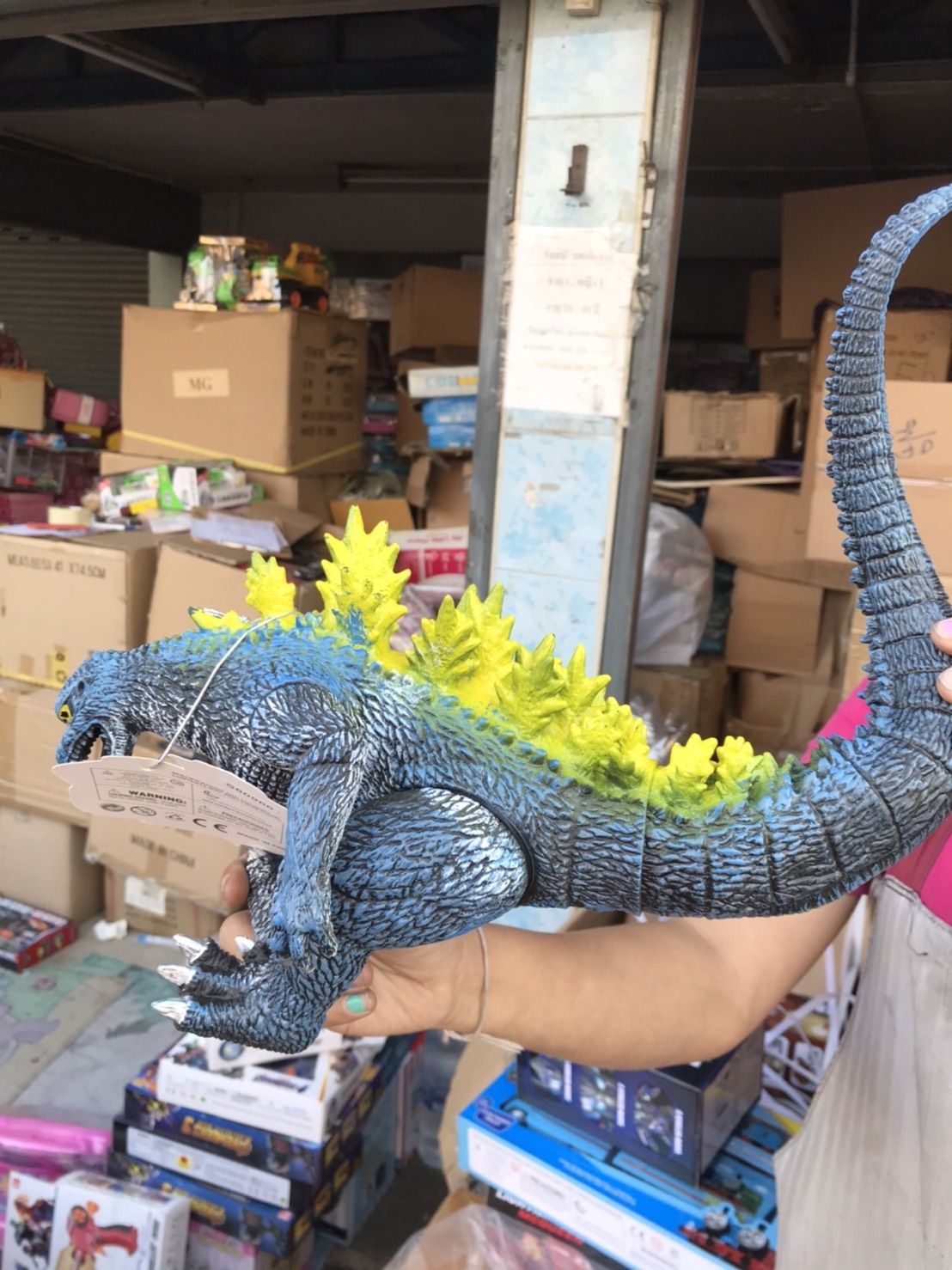 S80966 ของเล่นก็อตซิล่ายางเล่นมือ ตัวละ