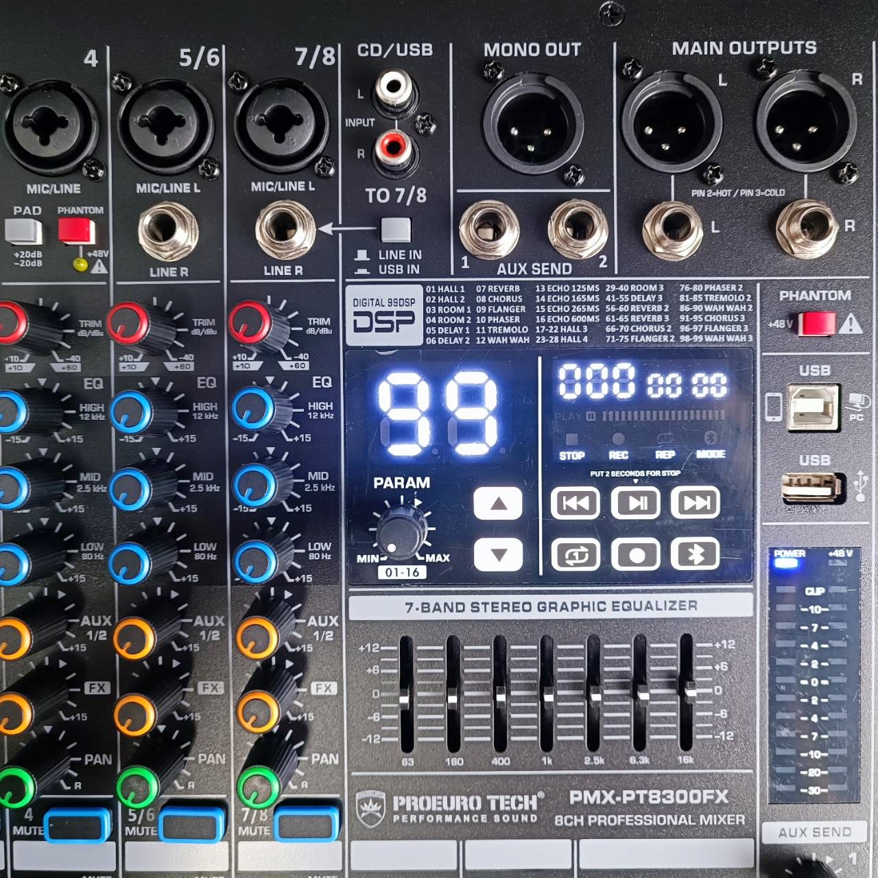 PROEUROTECH PMX-PT8300FX powermixer ทรงRACK โปร ยูโรเทค PMX PT8300FX PMXPT8300FX เอไอ-ไพศาล