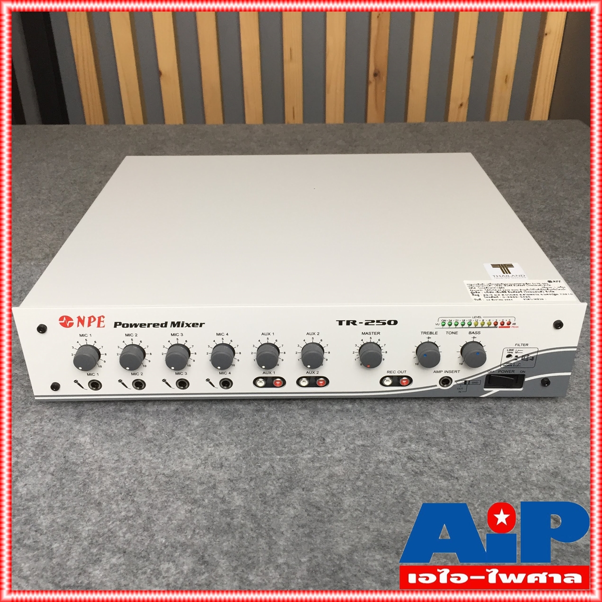 NPE TR-250 POWERMIXER 9kg *สีขาว* เครื่องขยายเสียง 125 วัตต์ TR 250 TR250 power mixer เพาวเวอร์ มิกเซอร์ +++
